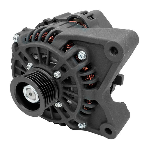 Proflow Power Spark Alternator, For Ford Falcon AU-BA XR6 6cyl 1999-2005, 110 Amp, 6-Groove Pulley, Black Wrinkle - PFEPM3906BK PFEPM3906BK