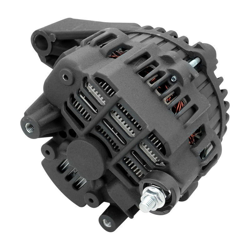 Proflow Power Spark Alternator, For Ford Falcon AU-BA XR6 6cyl 1999-2005, 140 Amp, 6-Groove Pulley, Black Wrinkle, Each - PFEPM3907BKW
