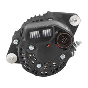 Proflow Alternator Power Spark Ultra Mini, 70 Amp Internal Regulator Universal, Black Wrinkle, 1 wire Nippondenso Style, Each - PFEPM8062BK