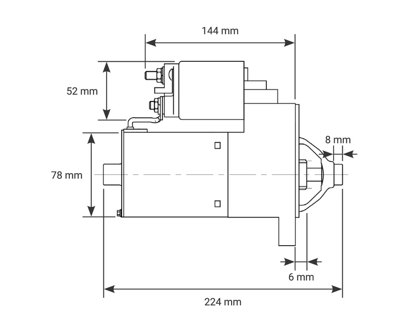 Proflow Starter Motor Master Torque SB For Ford 5.0L 289 302 351 Winsdor & Cleveland,1.4kw , Natural, Manual 3 & 4 Speed - PFEPM9172
