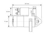 Proflow Starter Motor Master Torque, For Chevrolet LS1/LS2, 1.4kW - PFEPM9201