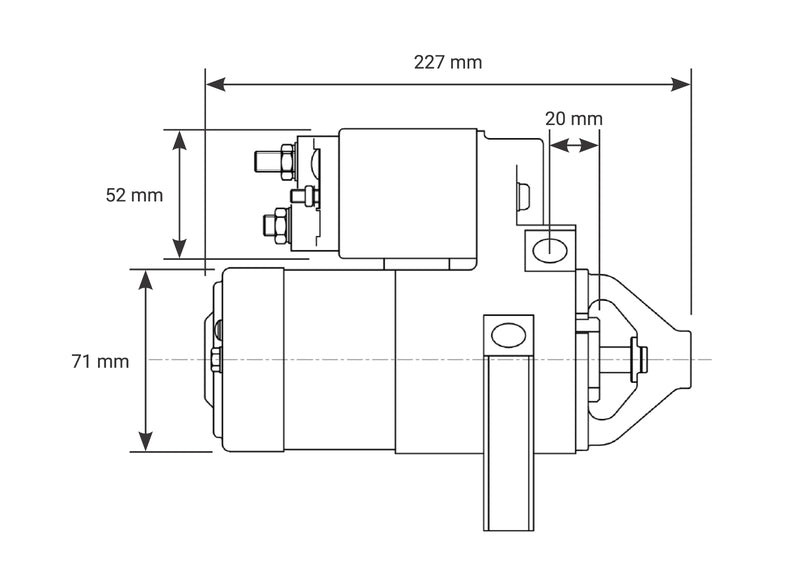 Proflow Starter Motor Master Torque, For Chevrolet LS1/LS2, 1.4kW - PFEPM9201