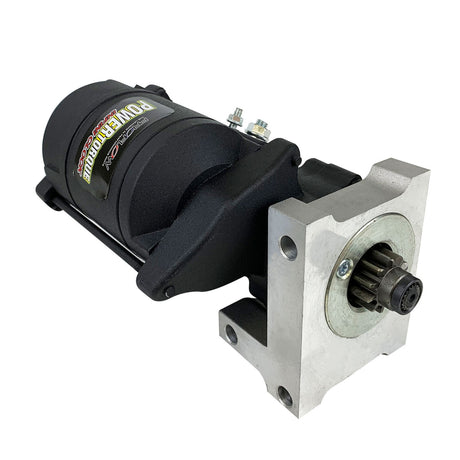 Proflow Starter Motor Power Torque Mini Black Wrinkle, For Chevrolet V8, 1.4Kw, Staggered Mount, 168 Tooth Flywheel - PFEPM9500 PFEPM9500