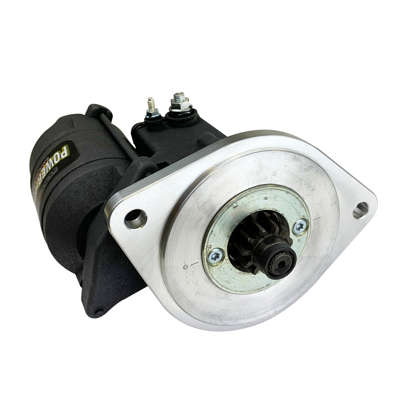 Proflow Starter Motor Power Torque Mini, SB For Ford 289, 302, 351 Windsor & Cleveland, Automatic Transmission 1.4kw, 4.40 Ratio, Black Wrinkle, Each - PFEPM9503 PFEPM9503
