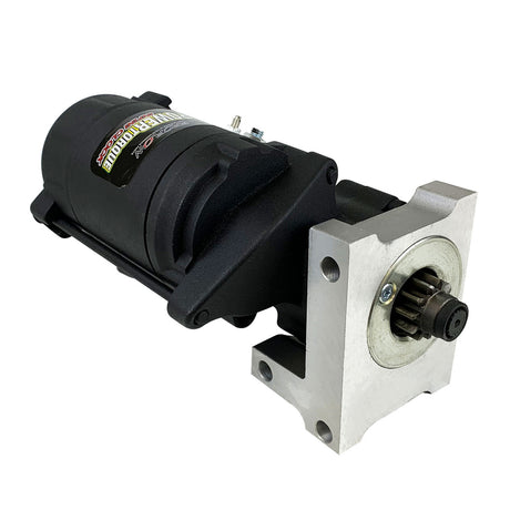Proflow Starter Motor Power Torque Infini Clock Black Wrinkle, Staggered SB & BB For Chevrolet V8 1.4kW 168T - PFEPM9612 PFEPM9612