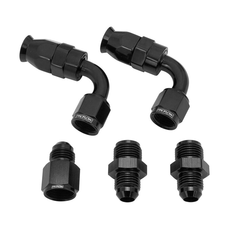 Proflow Power Steering Hose Kit, Suits Ford XA XB XC XD XE XF Power Steering Box Inc Fittings For Male and Female 5/8'-16 Thread Pumps, Inc Hose, Kit - PFEPS-HKT01