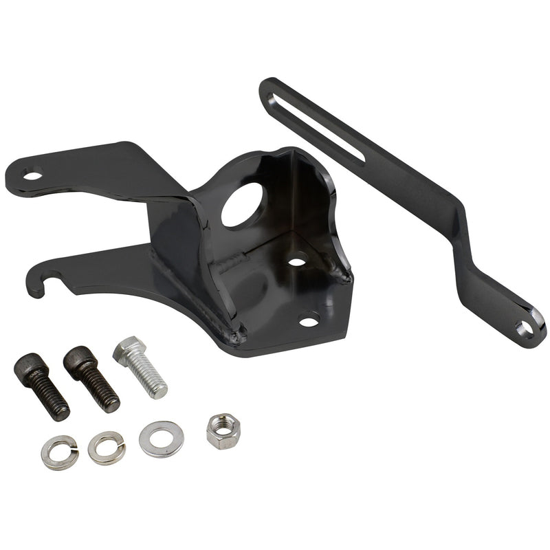 Proflow Power Steering Pump Bracket Mounting SB Chev Short Water Pump kit, Black - PFEPSB550BK PFEPSB550BK