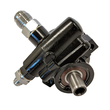 Proflow Power Steering Pump, GM Type 2, Aluminium Remote Reservoir, Black, With V Belt Pulley Universal, Kit - PFEPSP400BK PFEPSP400BK
