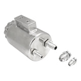 Proflow Power Steering Reservoir, Remote, Aluminium, Polished, Universal 120mm x 90mm Male AN10 - PFEPST3