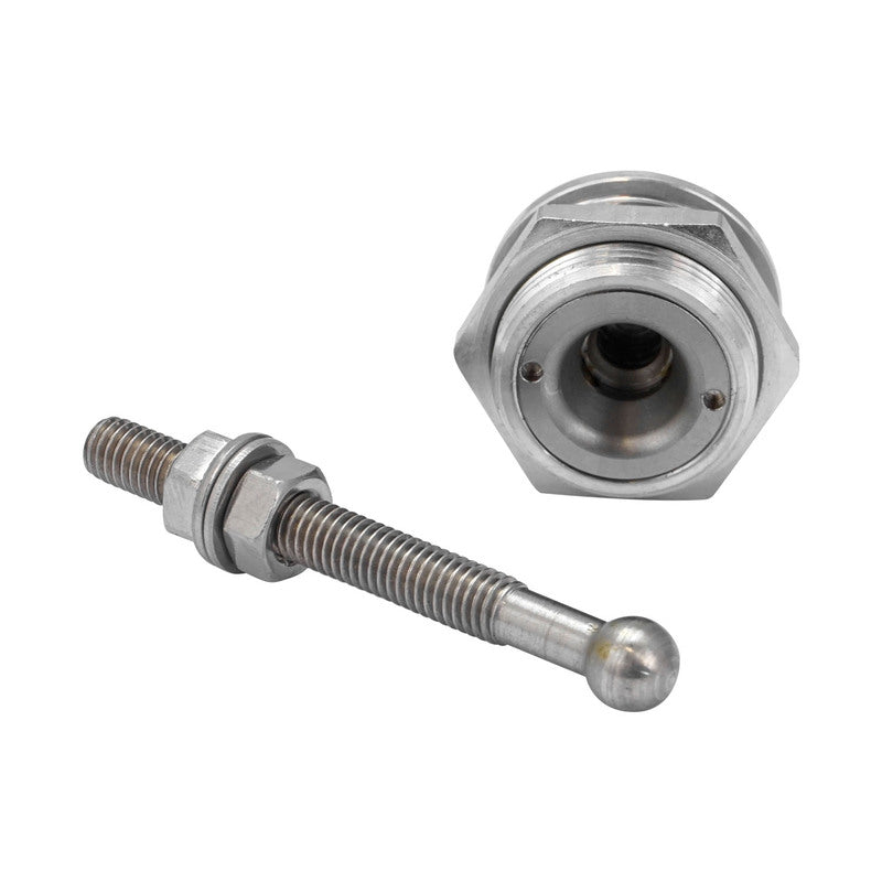 Proflow Quick Release Pro Latch 22mm Micro Fastener, Billet Aluminium, Polished, Kit - PFEQL05