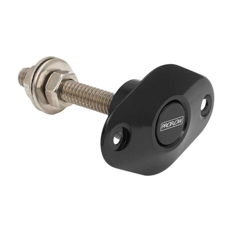 Proflow Quick Release Pro Latch, Large 45 x 30mm Fastener Dzus, Billet Aluminium, Black, Kit - PFEQLZ500BK PFEQLZ500BK