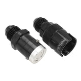 Proflow Fitting, Dry Break, Quick Release, Aluminium, Black, AN8 Male Threads, EPDM Seal - PFEQR101-08B