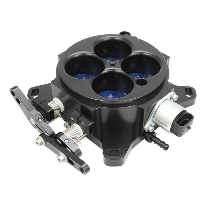 Proflow Quad Throttle Body, 4 Barrel, Universal, EFI, 4150 Square Bore, 1375 CFM, Billet Aluminium, Black - PFEQTB1000B