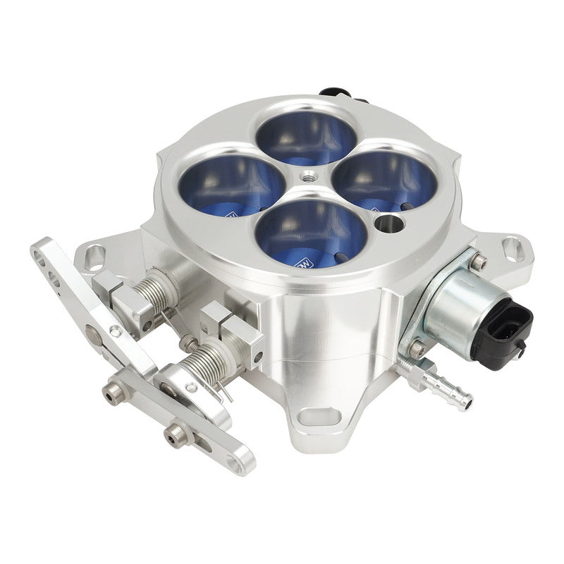 Proflow Quad Throttle Body, 4 Barrel, Universal, EFI, 4150 Square Bore, 1375 CFM, Billet Aluminium, Polished - PFEQTB1000