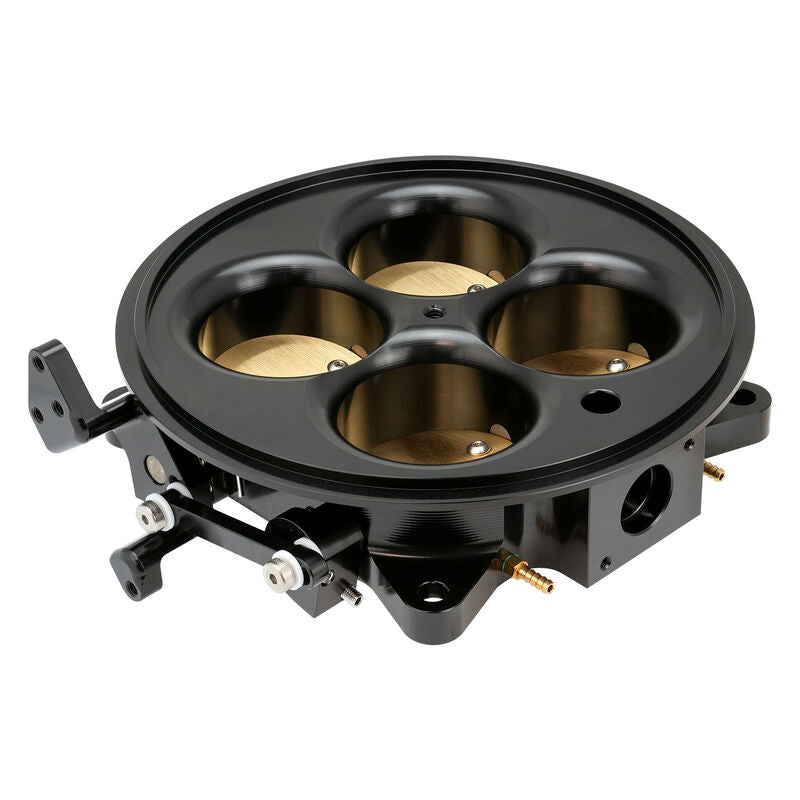 Proflow Quad Throttle Body, 4 Barrel, Universal, EFI, 4500 Dominator, 2200 CFM, Billet Aluminium, Black - PFEQTB2200B