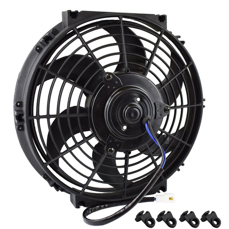 Proflow Electric Fan, Cooling Curved Black Single, 10 in. Diameter, Reversible, 850 cfm, Black, Plastic - PFERF100 PFERF100