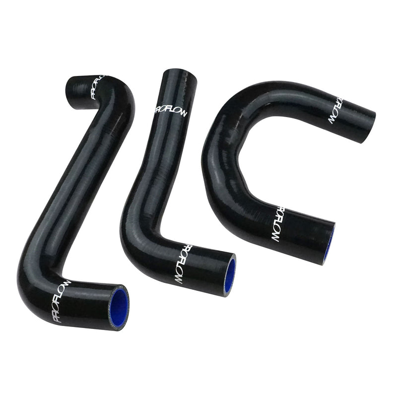Proflow Radiator Hose Kit, Silicone, Black, 5mm wall, 4 ply, For Holden LS1 EFI, VT S2, VX VY VU WH WK Commodore, Kit - PFERHK106 PFERHK106