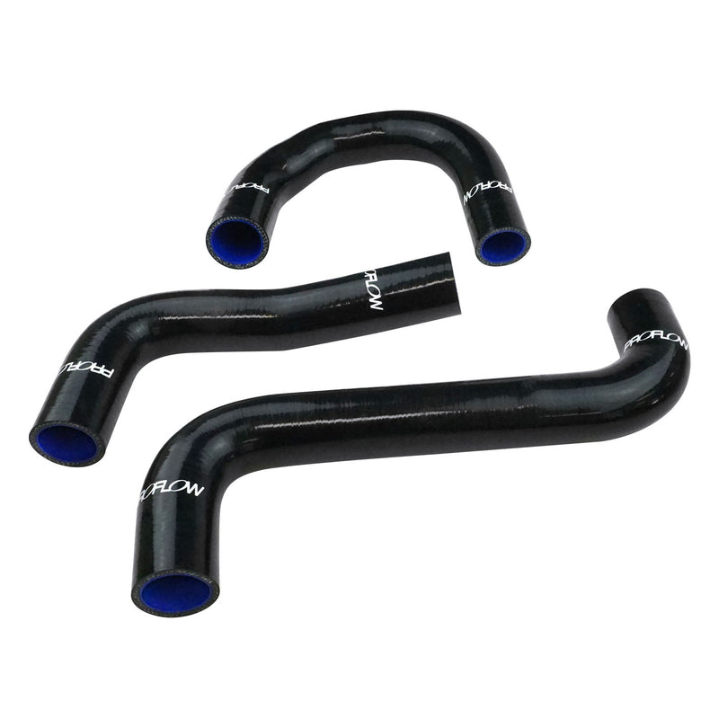 Proflow Radiator Hose Kit, Silicone, Black, 5mm wall, 4 ply, For Holden LS1 EFI, VT S2, VX VY VU WH WK Commodore, Kit - PFERHK106