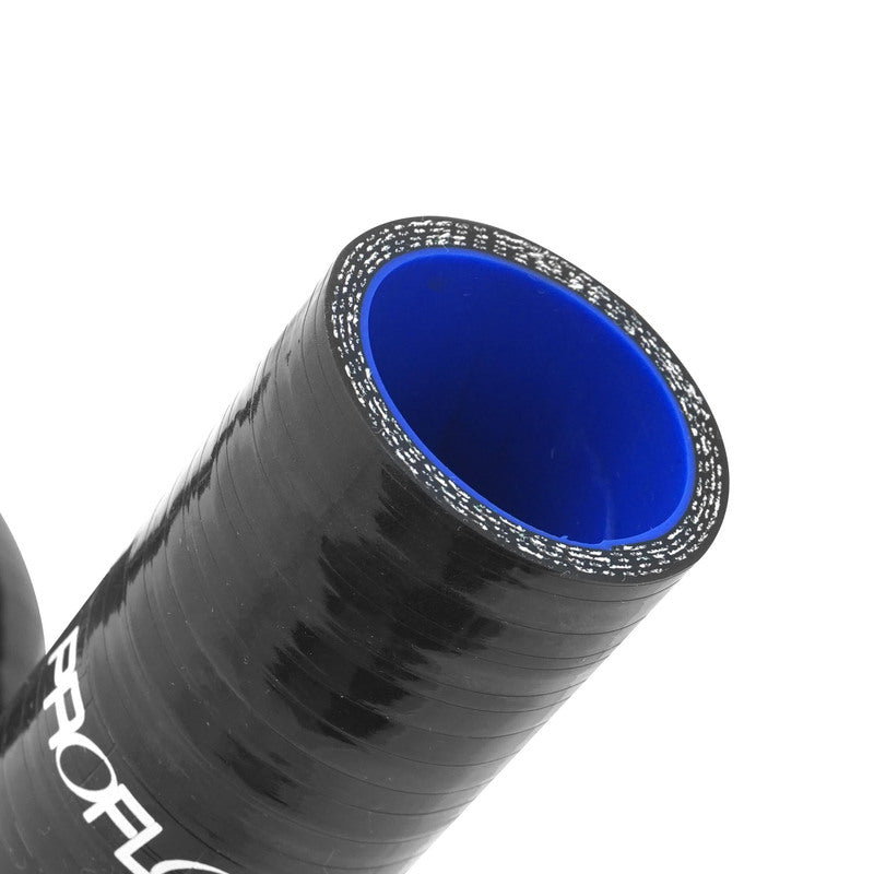 Proflow Radiator Hose Kit, Silicone, Black, 5mm wall, 4 ply, For Holden Commodore VL 304 V8 Carburetted, Kit - PFERHK112
