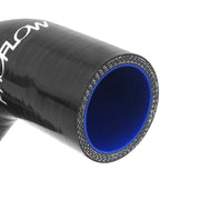 Proflow Radiator Hose Kit, Silicone, Black, 5mm wall, 4 ply For Ford XY Windsor 302, LH Inlet Water Pump, Kit - PFERHK302L
