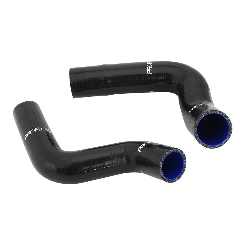 Proflow Radiator Hose Kit, Silicone, Black, 5mm wall, 4 ply For Ford XY Windsor 302, LH Inlet Water Pump, Kit - PFERHK302L