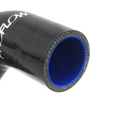 Proflow Radiator Hose Kit, Silicone, Black, 5mm wall, 4 ply For Ford XY Windsor 302, LH Inlet Water Pump, Kit - PFERHK302L