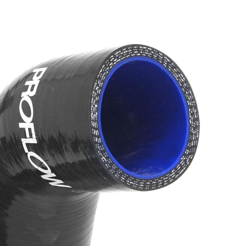 Proflow Radiator Hose Kit, Silicone, Black, 5mm wall, 4 ply, For Ford XW XWGT ZC 351 Windsor, RH Inlet Water Pump, Kit - PFERHK304