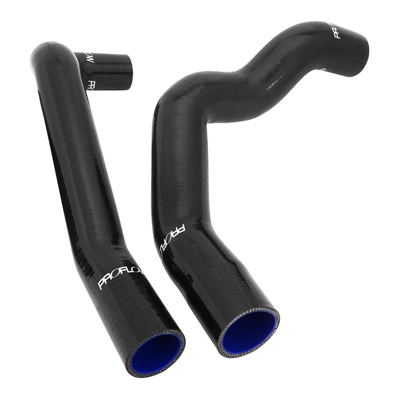 Proflow Radiator Hose Kit, Silicone, Black, 5mm wall, 4 ply, For Ford XA XB 351 Cleveland, To Suit 650mm Wide Core, Kit - PFERHK305W PFERHK305W
