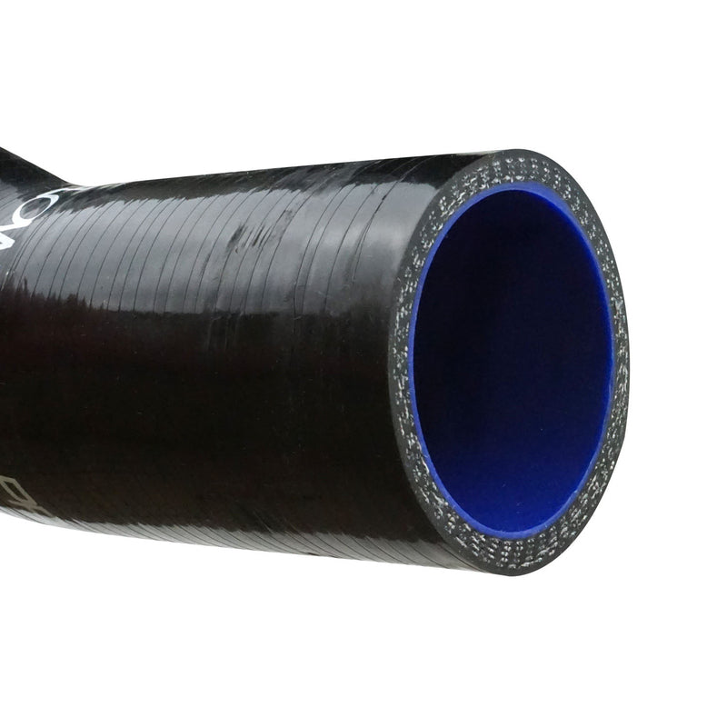 Proflow Radiator Hose Kit, Silicone, Black, 5mm wall, 4 ply, For Ford XA XB 550 Wide Core Radiator, 302 351 Cleveland 302 351C, Kit - PFERHK305