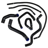Proflow Radiator Hose Kit, Silicone, For Ford Falcon BA-FG, 6 Cyl Barra 4.0L, XR6 Turbo, Black, 5mm Wall, Kit - PFERHK307