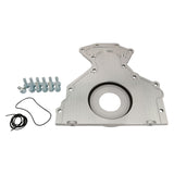 Proflow Rear Main Cover, For GM/Chev Performance LSX Block Only + Warlord LSX, With Seals, Billet Aluminium, Raw, Each - PFERMC-LSX