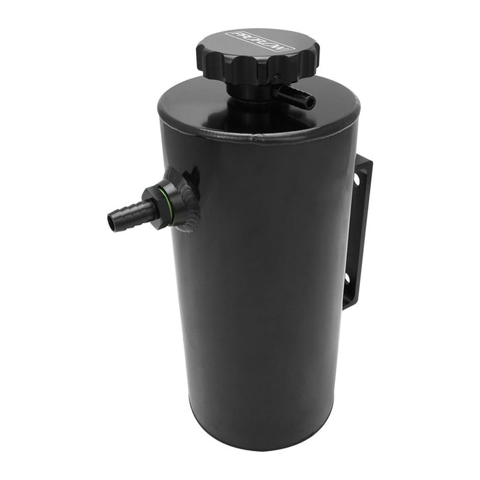 Proflow Radiator Overflow Tank, Universal, Aluminium, 2.5L, 120mm Diameter, 250mm Height, Black - PFERO2BK