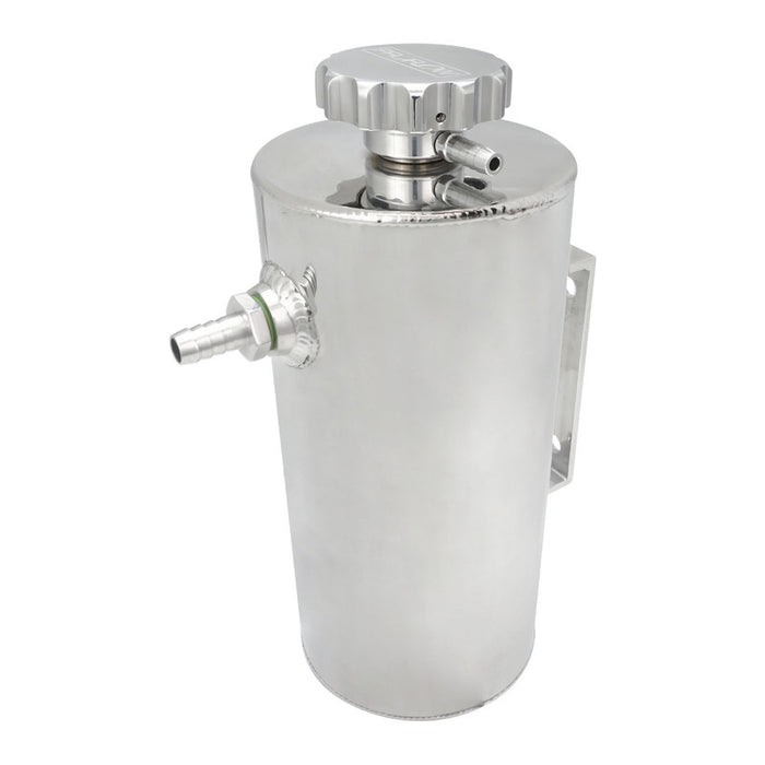 Proflow Radiator Overflow Tank, Universal Aluminium, 2.5L, 120mm Diameter, 250mm Height, Polished - PFERO2P