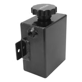 Proflow Radiator Expansion / Overflow Tank Fabricated Aluminium, 1.4L, 150mm (H) x 120mm (L) x 80mm (W), Square, Black - PFERO4BK