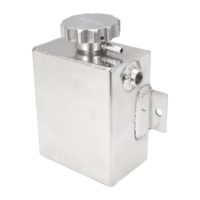 Proflow Radiator Expansion / Overflow Tank, Fabricated Aluminium, Square, 1.4L, 150mm (H) x 120mm (L) x 80mm (W), Polished - PFERO4P PFERO4P
