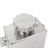 Proflow Radiator Expansion / Overflow Tank, Fabricated Aluminium, Square, 1.4L, 150mm (H) x 120mm (L) x 80mm (W), Polished - PFERO4P
