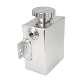 Proflow Radiator Expansion / Overflow Tank, Fabricated Aluminium, Square, 1.4L, 150mm (H) x 120mm (L) x 80mm (W), Polished - PFERO4P