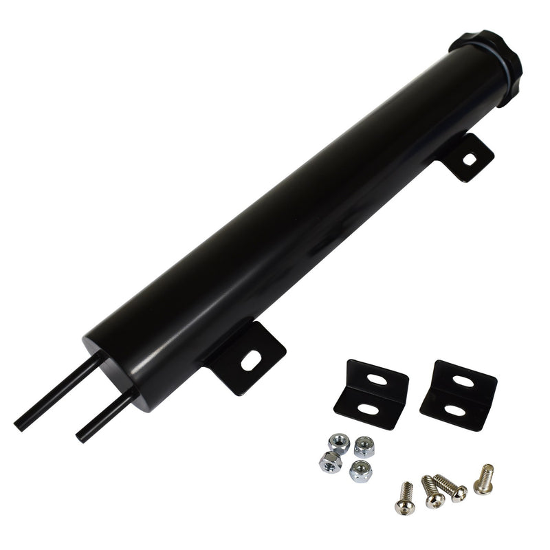 Proflow Aluminium Radiator Overflow Tank, Bottle and Cap, Universal 50mm x 430mm, Black - PFERO50430BK PFERO50430BK