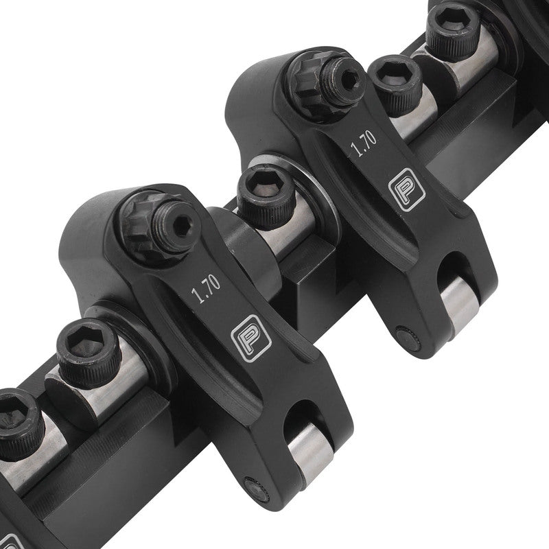 Proflow SuperMax Pro Series Shaft-Mount Rocker Arms, Chevrolet/Holden LS1, LS2, LS6 Gen III 1.7 Ratio, Suits Cathedral Port, Aluminium, Kit - PFERRK-7000
