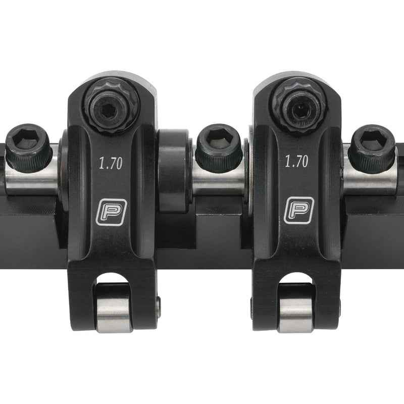 Proflow SuperMax Pro Series Shaft-Mount Rocker Arms, Chevrolet/Holden LS1, LS2, LS6 Gen III 1.7 Ratio, Suits Cathedral Port, Aluminium, Kit - PFERRK-7000