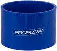 Proflow Hose Tubing Air intake, Silicone, Straight, 1.00in. Straight 3in. Length, Blue - PFES101-100 PFES101-100