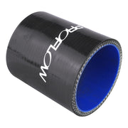Proflow Hose Tubing Air intake, Silicone, Straight, 1.50'', Black - PFES101-150B