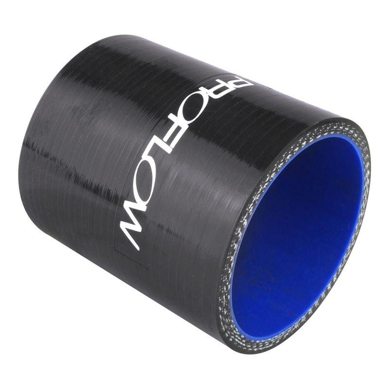 Proflow Hose Tubing Air intake, Silicone, Straight, 2.00'', Black - PFES101-200B