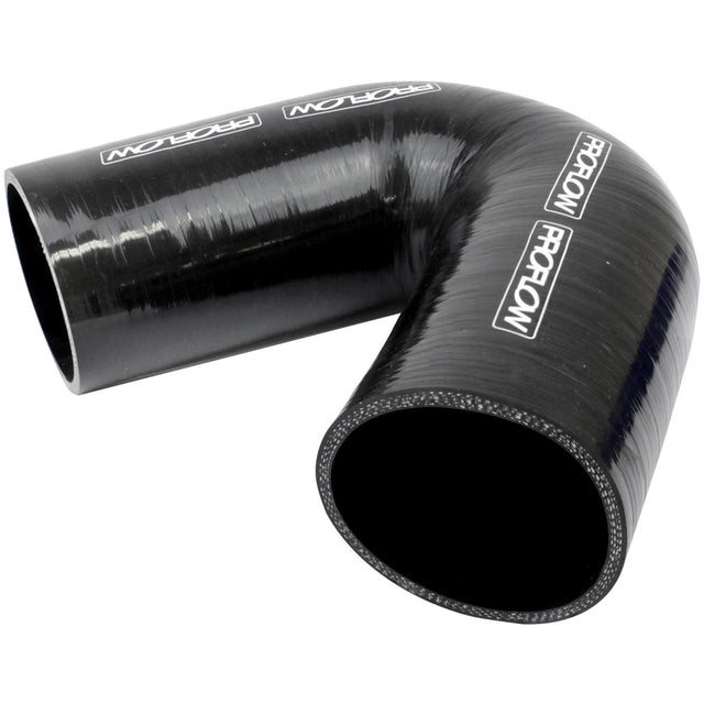 Proflow Hose Tubing Air intake, Silicone, Coupler, 3.50in. 135 Degree Elbow, Black - PFES105-350B PFES105-350B