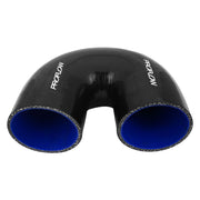 Proflow Hose Tubing Air intake, Silicone, Coupler, 4.00in. 180 Degree Elbow, Black - PFES106-400B