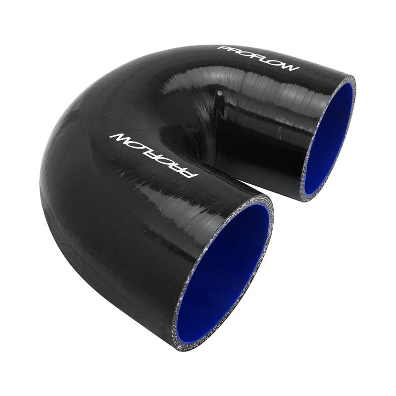 Proflow Hose Tubing Air intake, Silicone, Coupler, 4.00in. 180 Degree Elbow, Black - PFES106-400B PFES106-400B