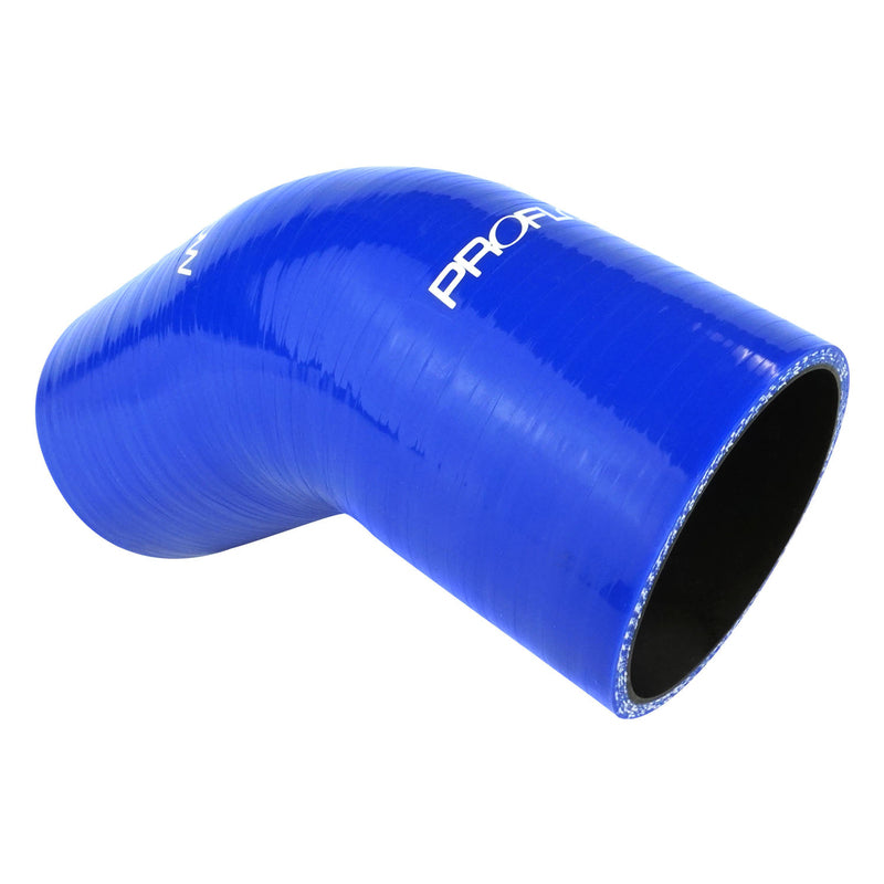 Proflow Hose Tubing Air intake, Silicone, Reducer, 2.00in. - 2.50in. 45 Degree Elbow, Blue - PFES202-200-250