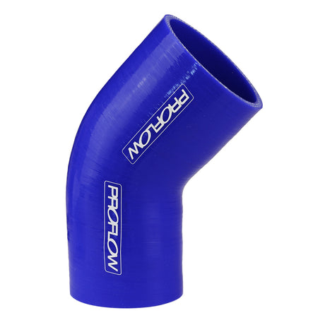 Proflow Hose Tubing Air intake, Silicone, Reducer, 2.50in. - 2.75in. 45 Degree Elbow, Blue - PFES202-250-275 PFES202-250-275