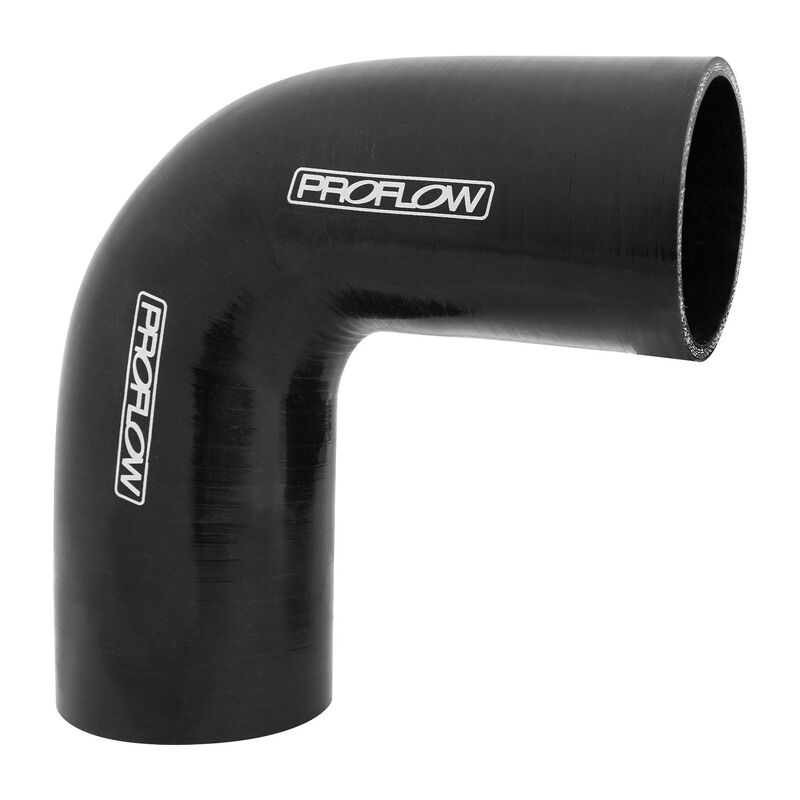 Proflow Hose Tubing Air intake, Silicone, Reducer, 2.25in. - 2.50in. 90 Degree Elbow, Black - PFES203-225-250B PFES203-225-250B