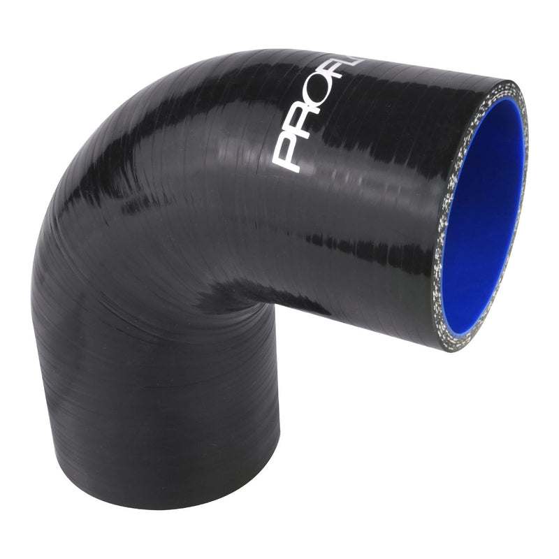 Proflow Hose Tubing Air intake, Silicone, Reducer, 2.50in. - 3.00in. 90 Degree Elbow, Black - PFES203-250-300B PFES203-250-300B